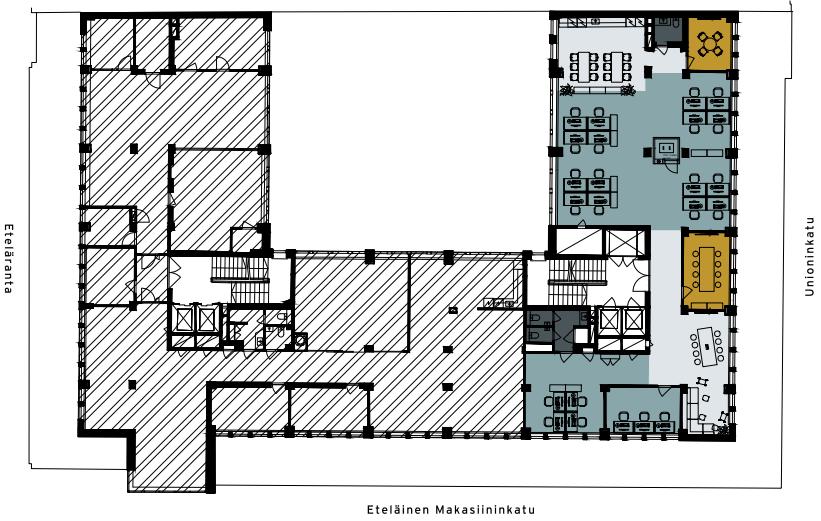 Eteläranta 8, 257m2, 9. kerros, Toimistotila