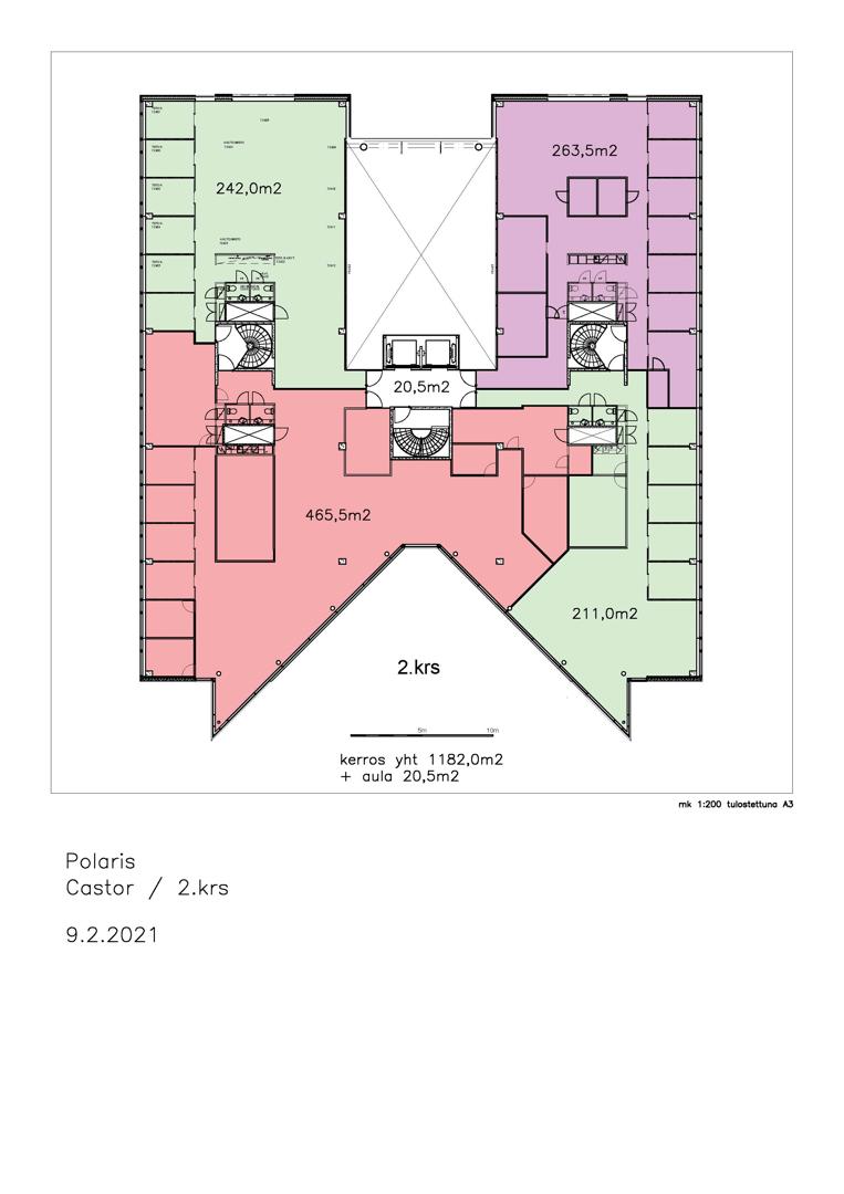 Itsehallintokuja 6 Talo 3, 242m2, 2. kerros, Toimistotila