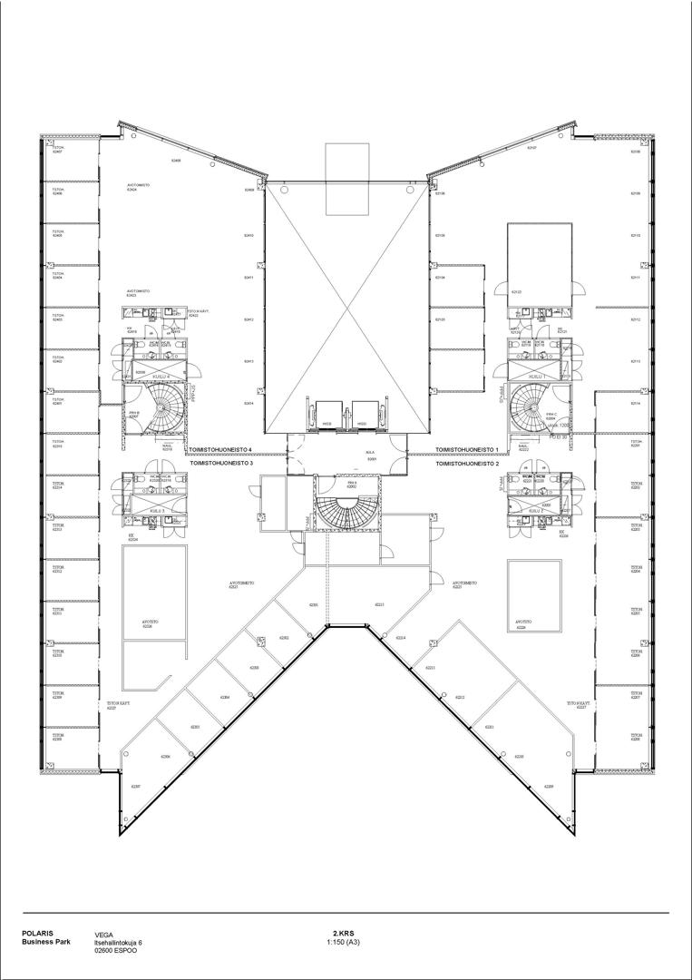 Itsehallintokuja 6 Talo 1, 344m2, 2. kerros, Toimistotila