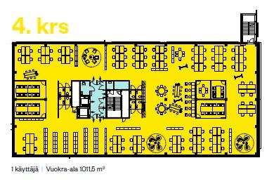 Uutistie 3 B-talo, 653m2, 4. kerros, Toimistotila