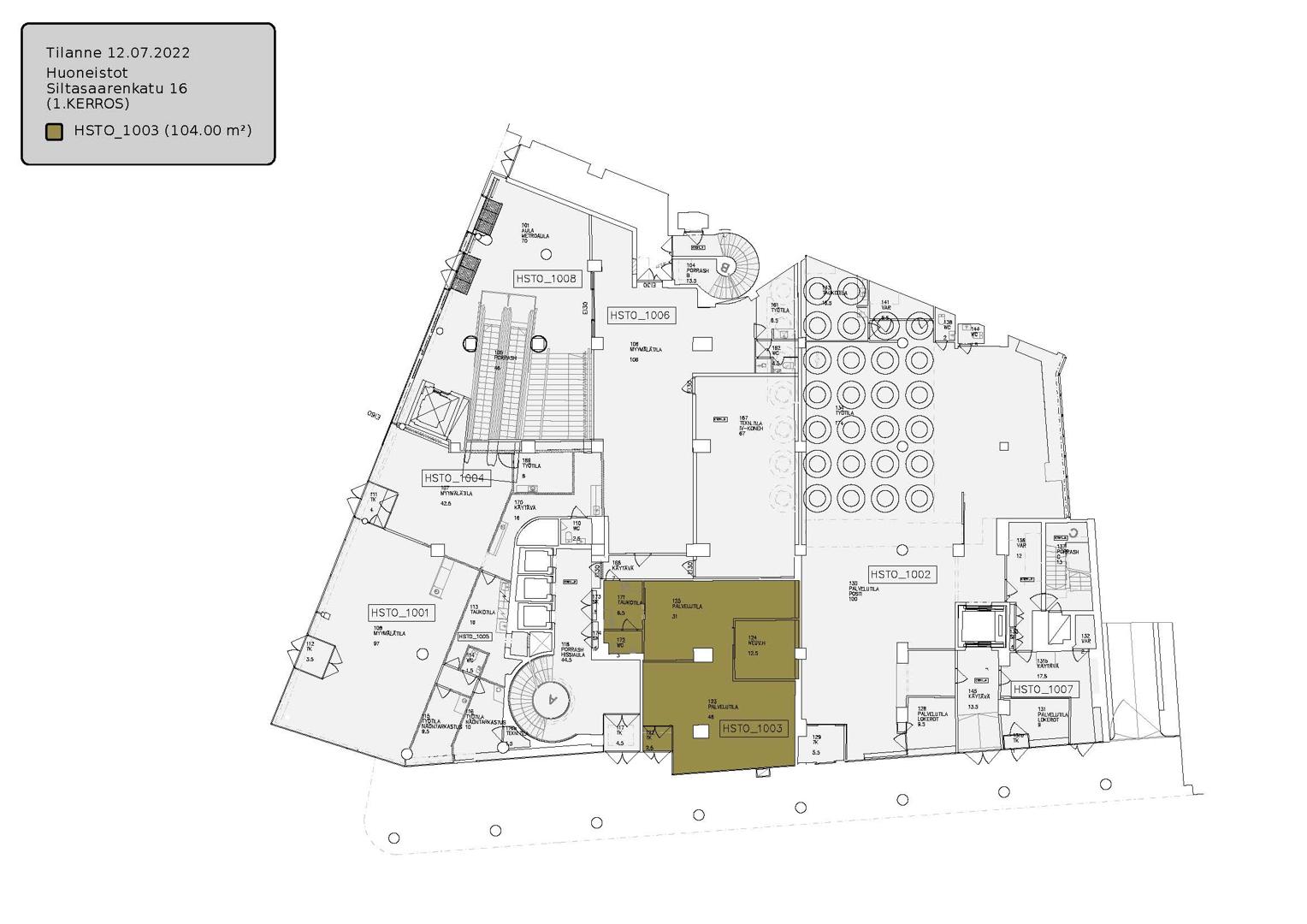 Siltasaarenkatu 16, 104m2, Katutaso, Liiketila