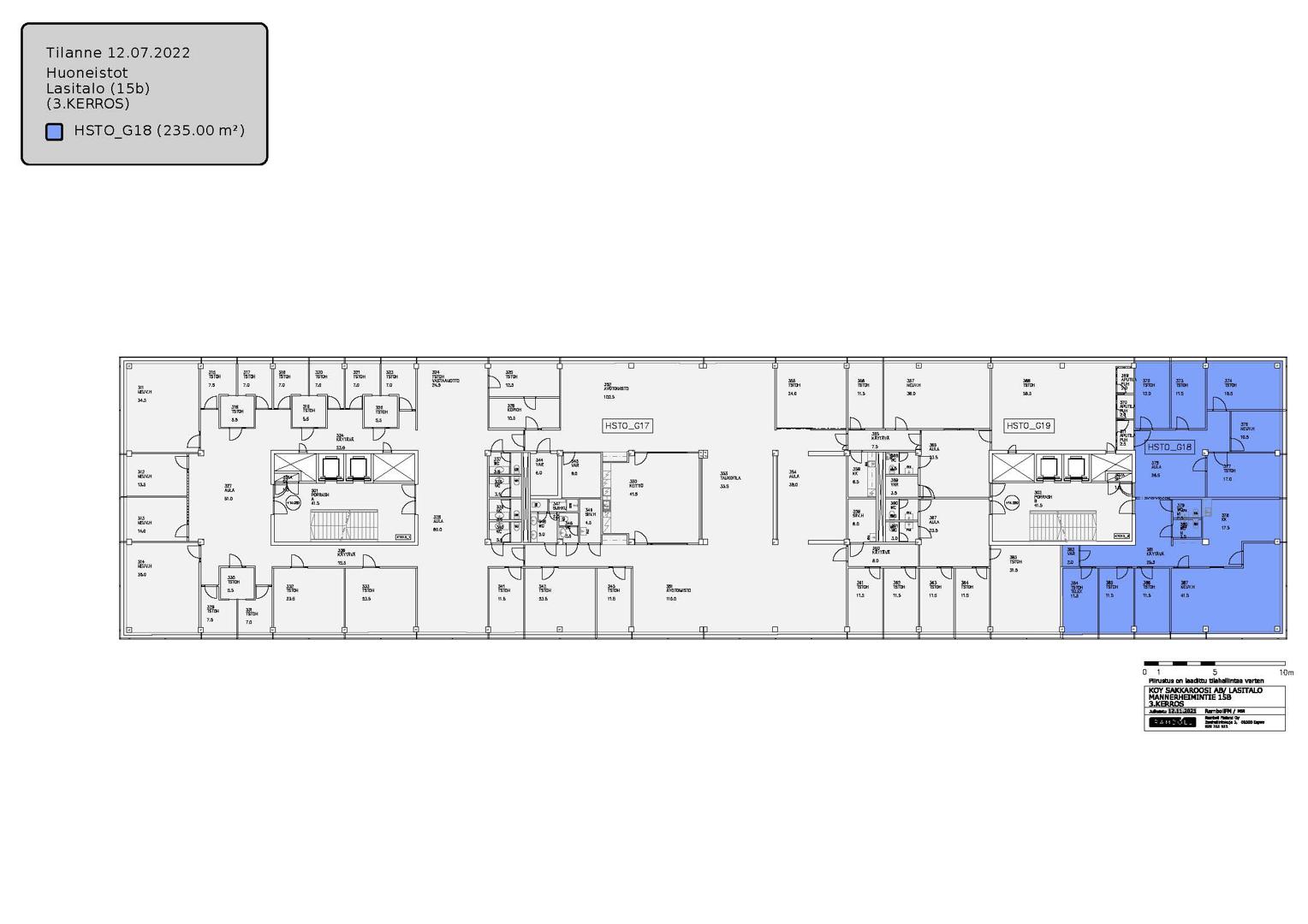 Mannerheimintie 15, 235m2, 3. kerros, Toimistotila