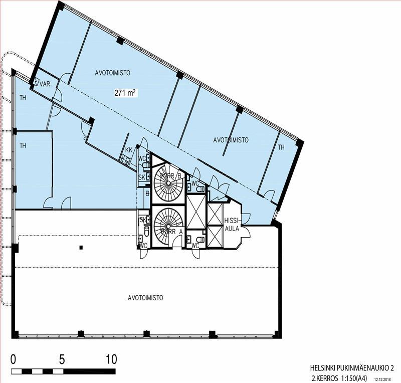 Pukinmäenaukio 2, 271m2, 2. kerros, Toimistotila