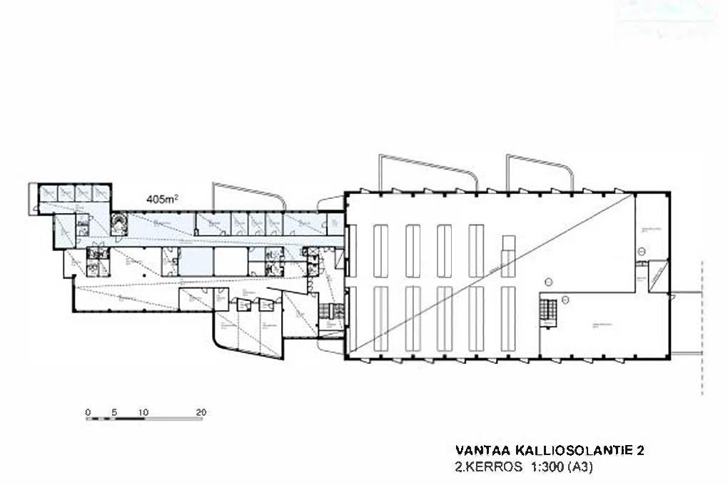 Kalliosolantie 2, 405m2, 2. kerros, Toimistotila