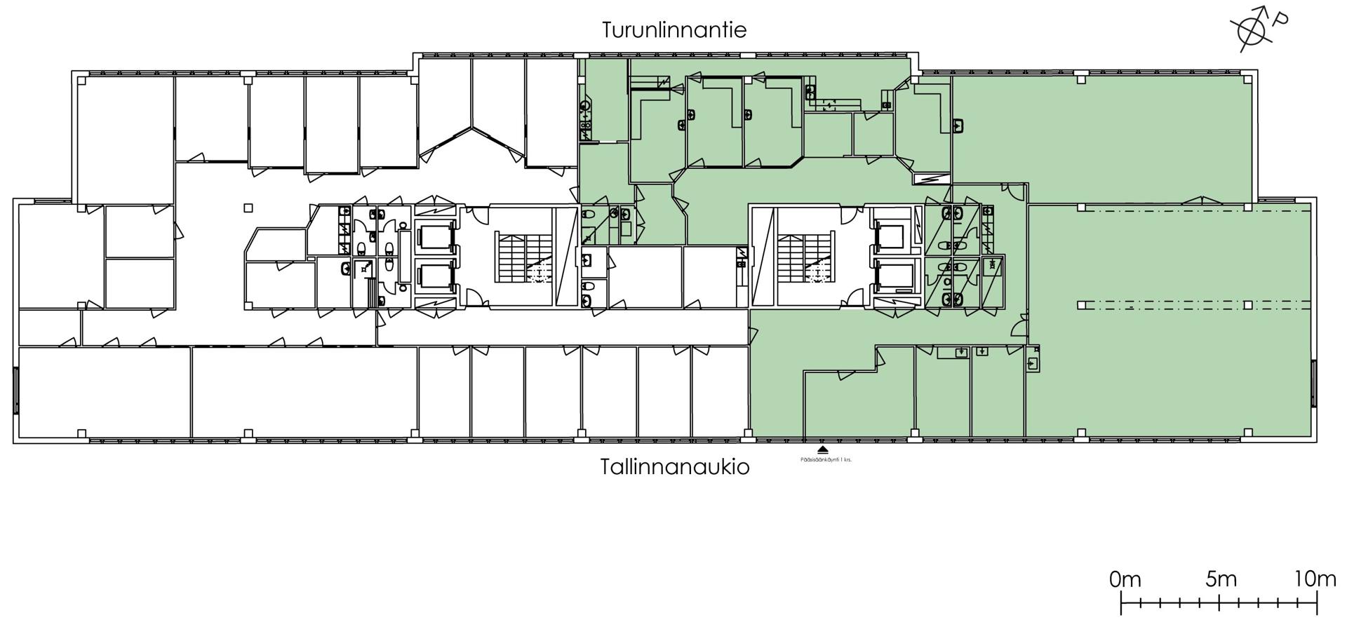 Turunlinnantie 14, 544m2, 5. kerros, Toimistotila