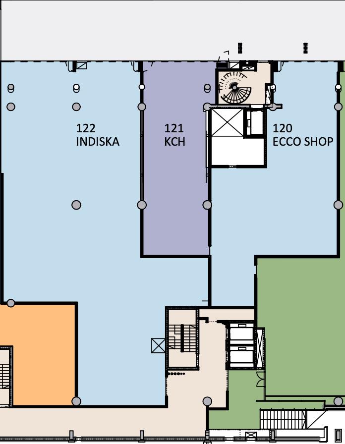 Urho Kekkosen katu 1, 113m2, 1. kerros, Liiketila