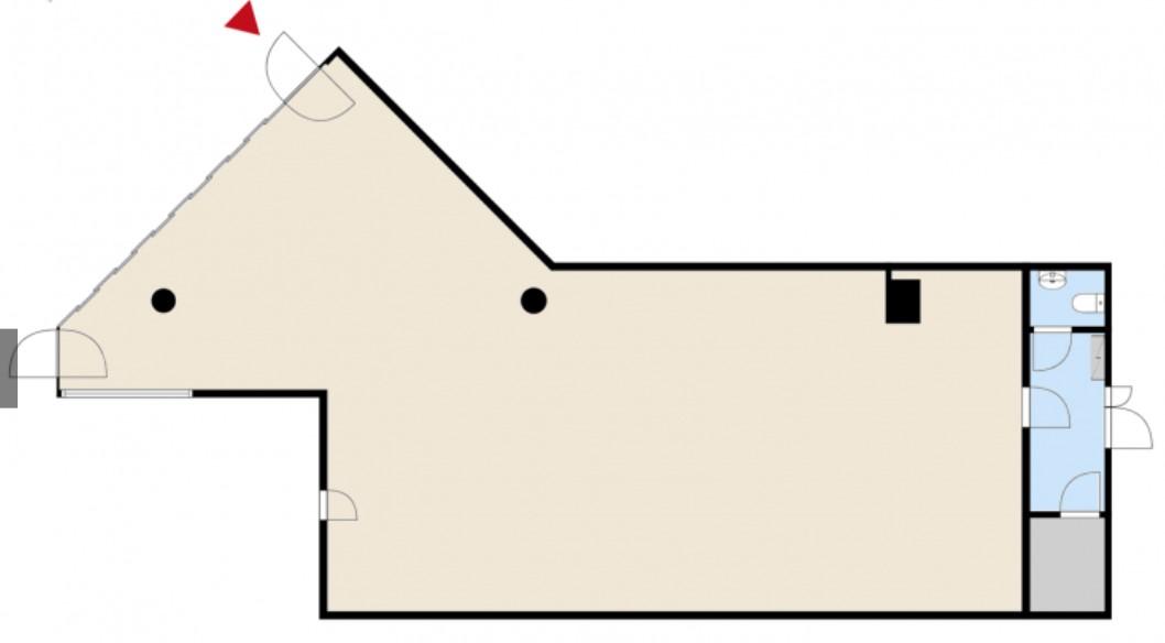Aleksanterinkatu 9, 155m2, 1. kerros, Liiketila