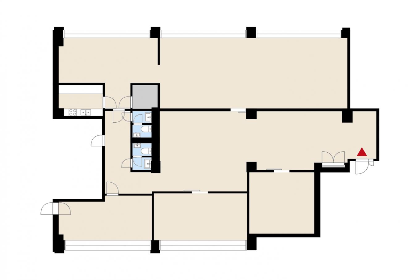 Aleksanterinkatu 48, 255m2, 4. kerros, Toimistotila