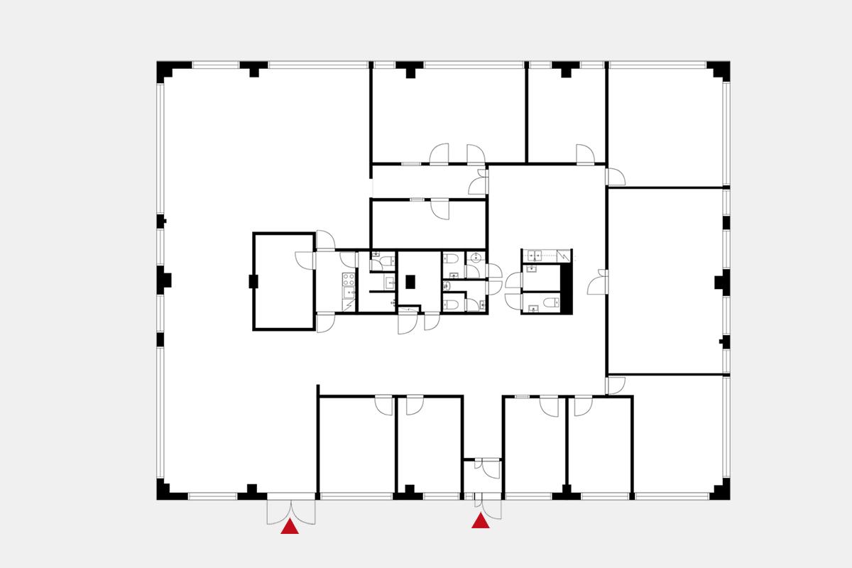 Hakamäenkuja 1-3, 490m2, 2. kerros, Toimistotila