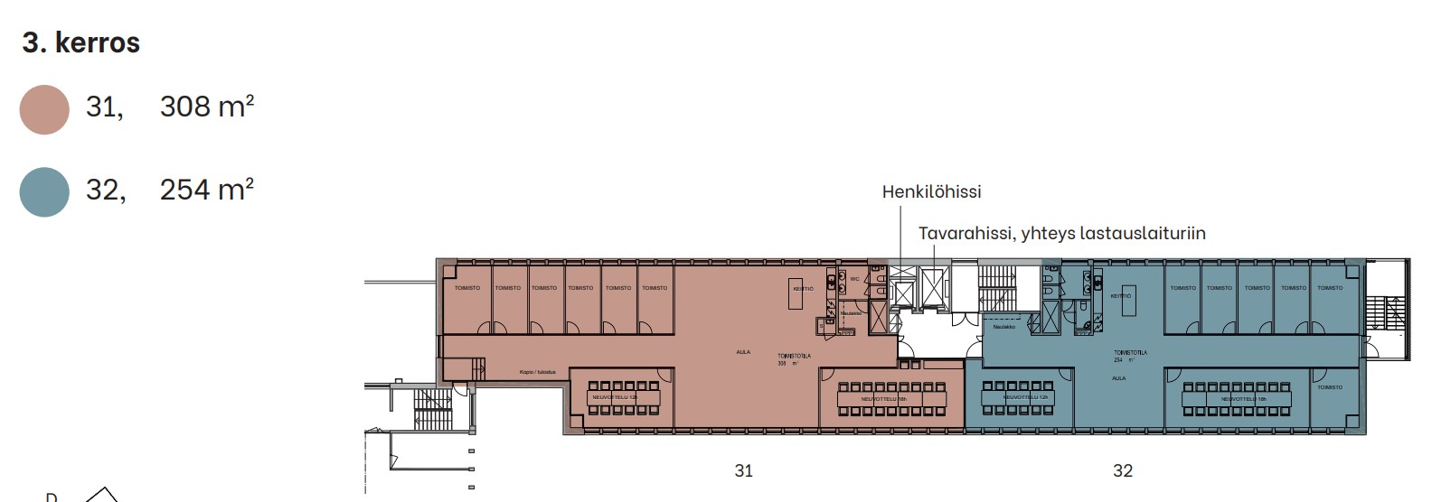 Tekniikantie 4 C, 254m2, 3. kerros, Toimistotila