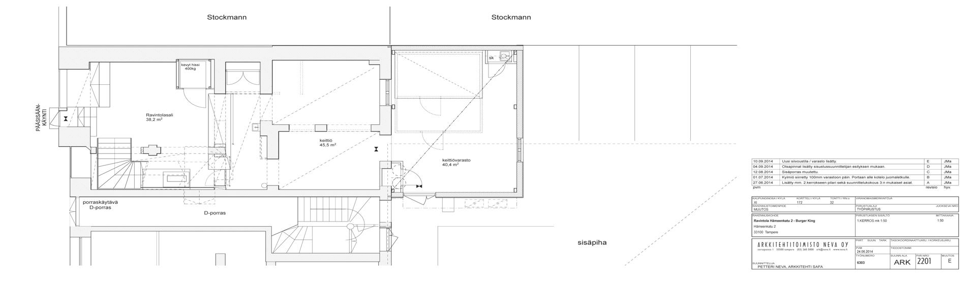 Hämeenkatu 2 TAMPERE, 266m2, Useita kerroksia, Liiketila
