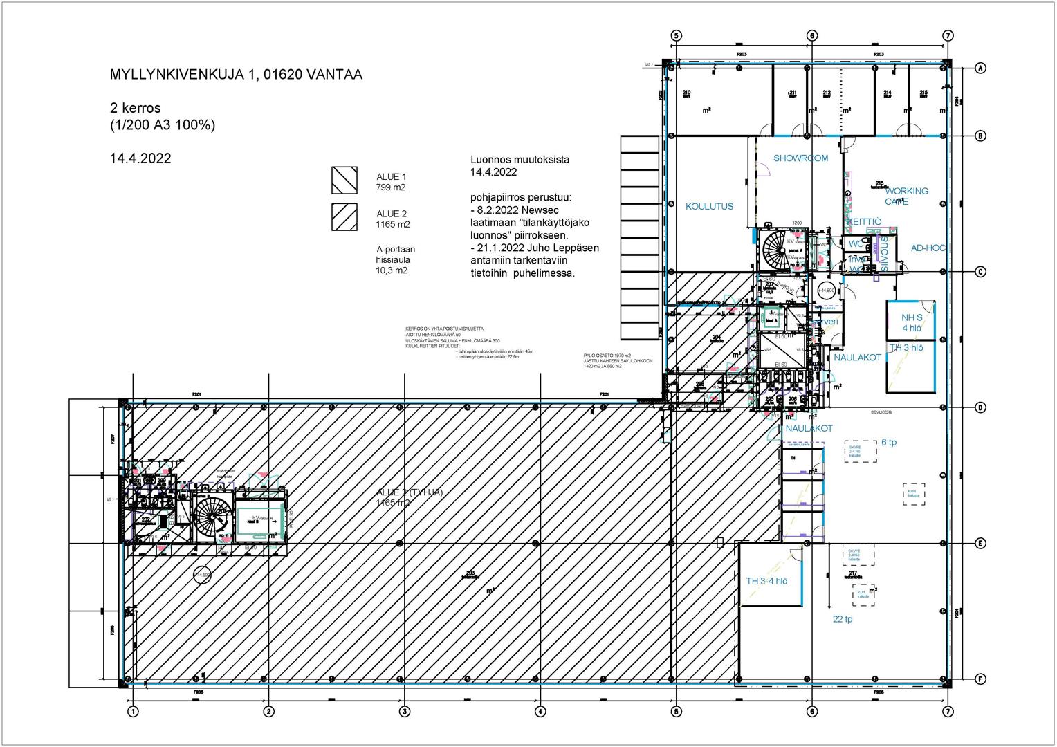 Myllykivenkuja 1, 1160m2, 2. kerros, Toimistotila