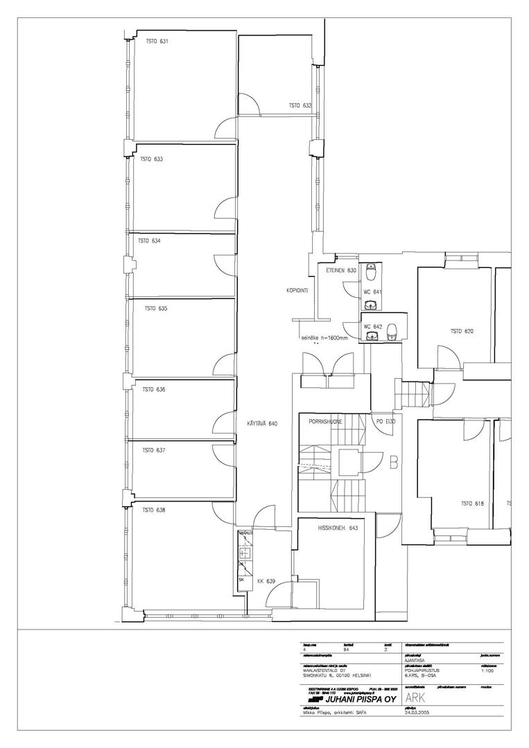 Simonkatu 6, 174m2, 6. kerros, Toimistotila