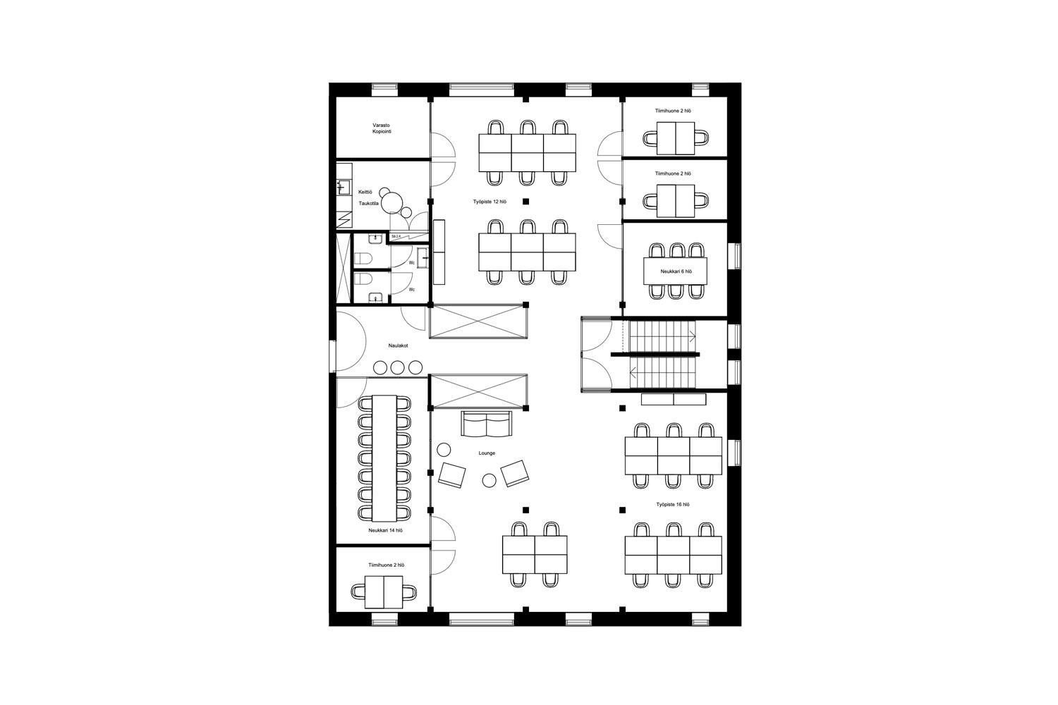 Kanavakatu 3 C, 254m2, 2. kerros, Toimistotila