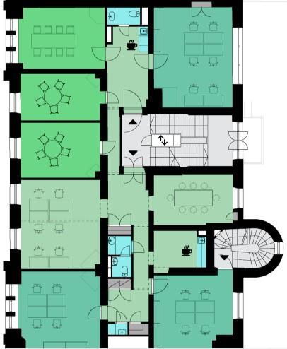 Erottajankatu 5, 230m2, 5. kerros, Toimistotila