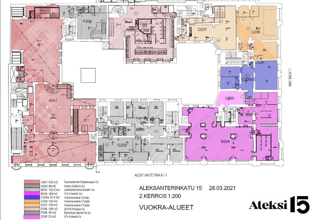 Aleksanterinkatu 15, 1337m2, Useita kerroksia, Liiketila