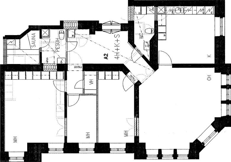 Rautatienkatu 14 TAMPERE, 122m2, 1. kerros, Liiketila