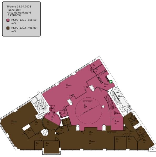 Kaisaniemenkatu 6, 2135m2, Useita kerroksia, Toimistotila
