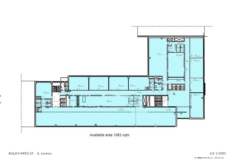 Bulevardi 21, 490m2, 8. kerros, Toimistotila