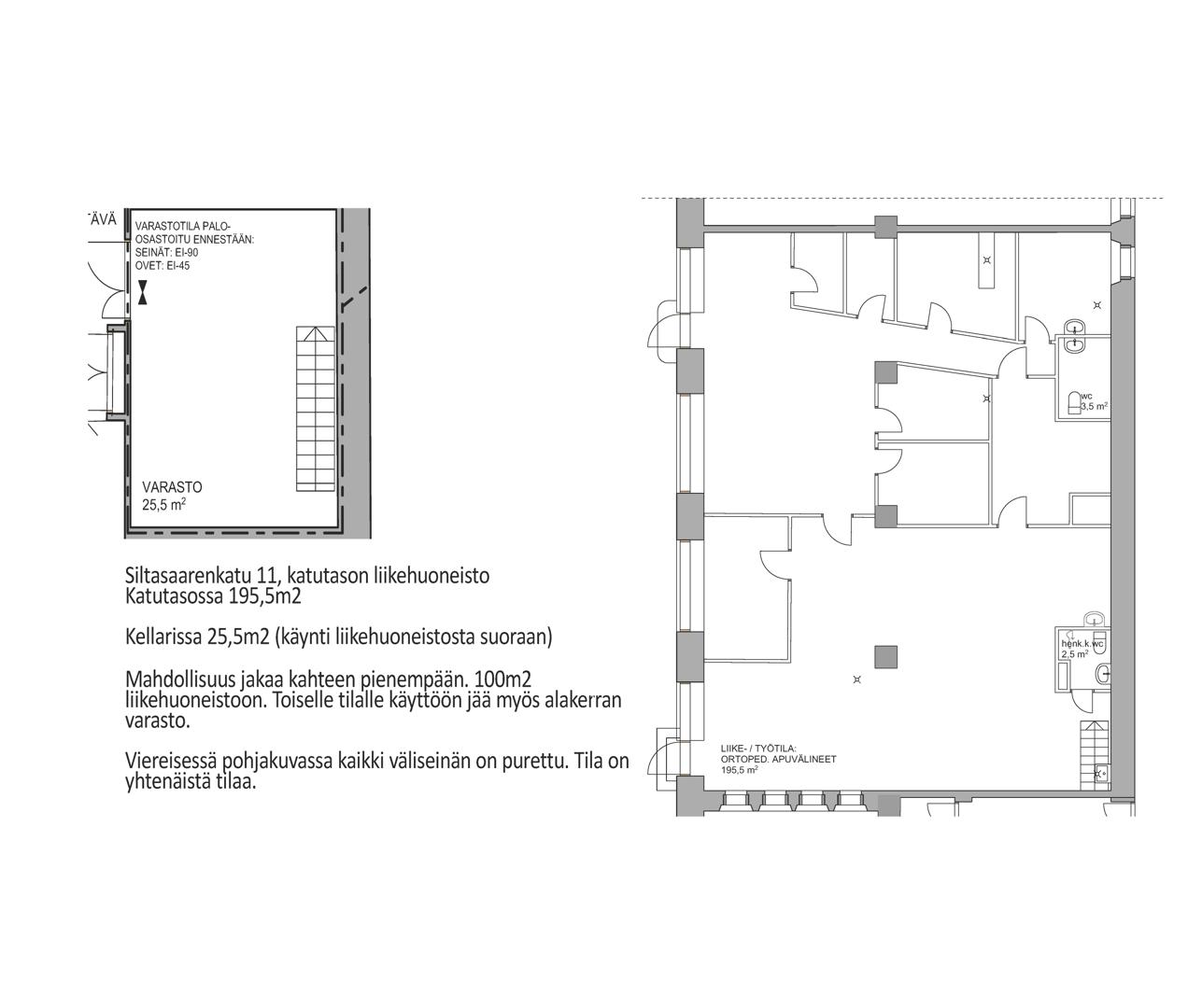 Siltasaarenkatu 11, 100m2, Katutaso, Liiketila