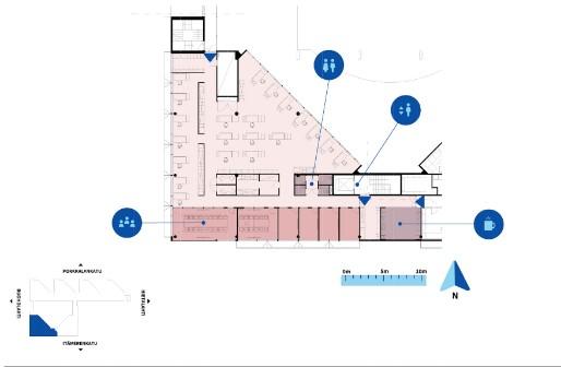 Itämerenkatu 11-13, 490m2, 4. kerros, Toimistotila