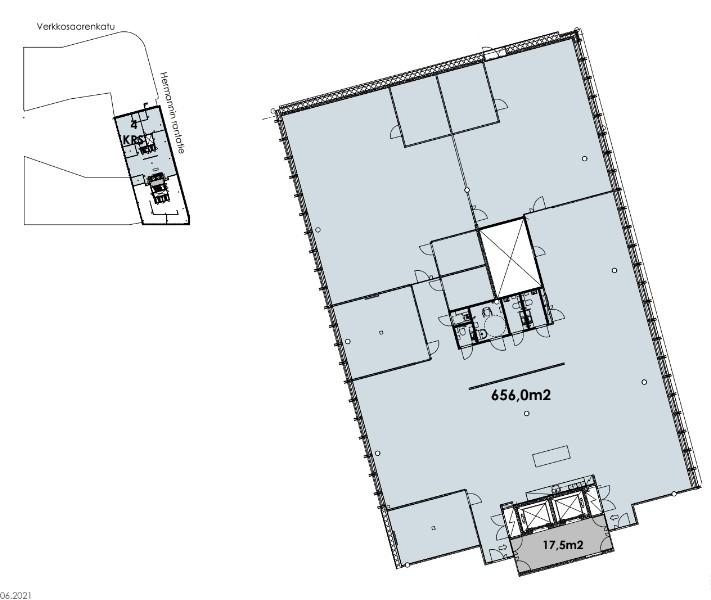 Hermannin Rantatie 8 ORIGINAL, 656m2, 4. kerros, Toimistotila