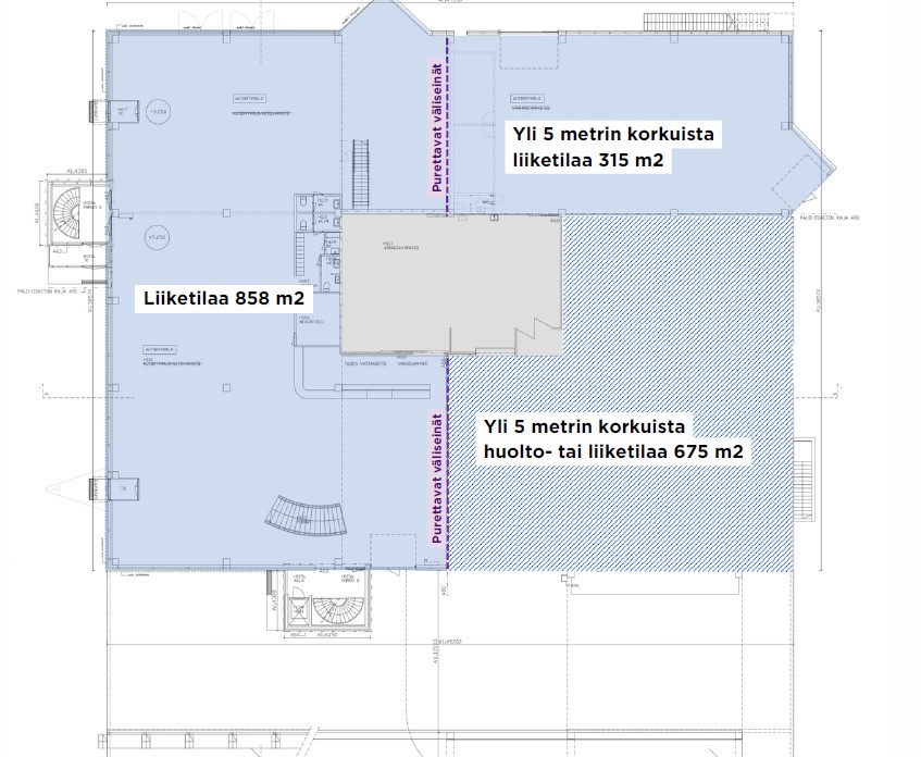 Mekaanikonkatu 9, 1870m2, 1. kerros, Liiketila