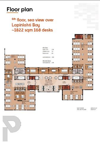 Porkkalankatu 5, 1822m2, 6. kerros, Toimistotila