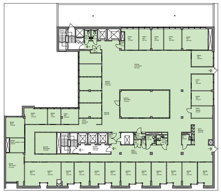 Paasivuorenkatu 3, 902m2, 4. kerros, Toimistotila