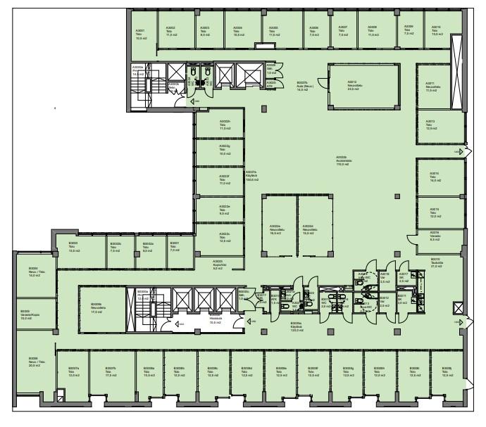 Paasivuorenkatu 3, 1023m2, 3. kerros, Toimistotila