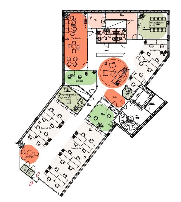 Elimäenkatu 28, 425m2, 4. kerros, Toimistotila