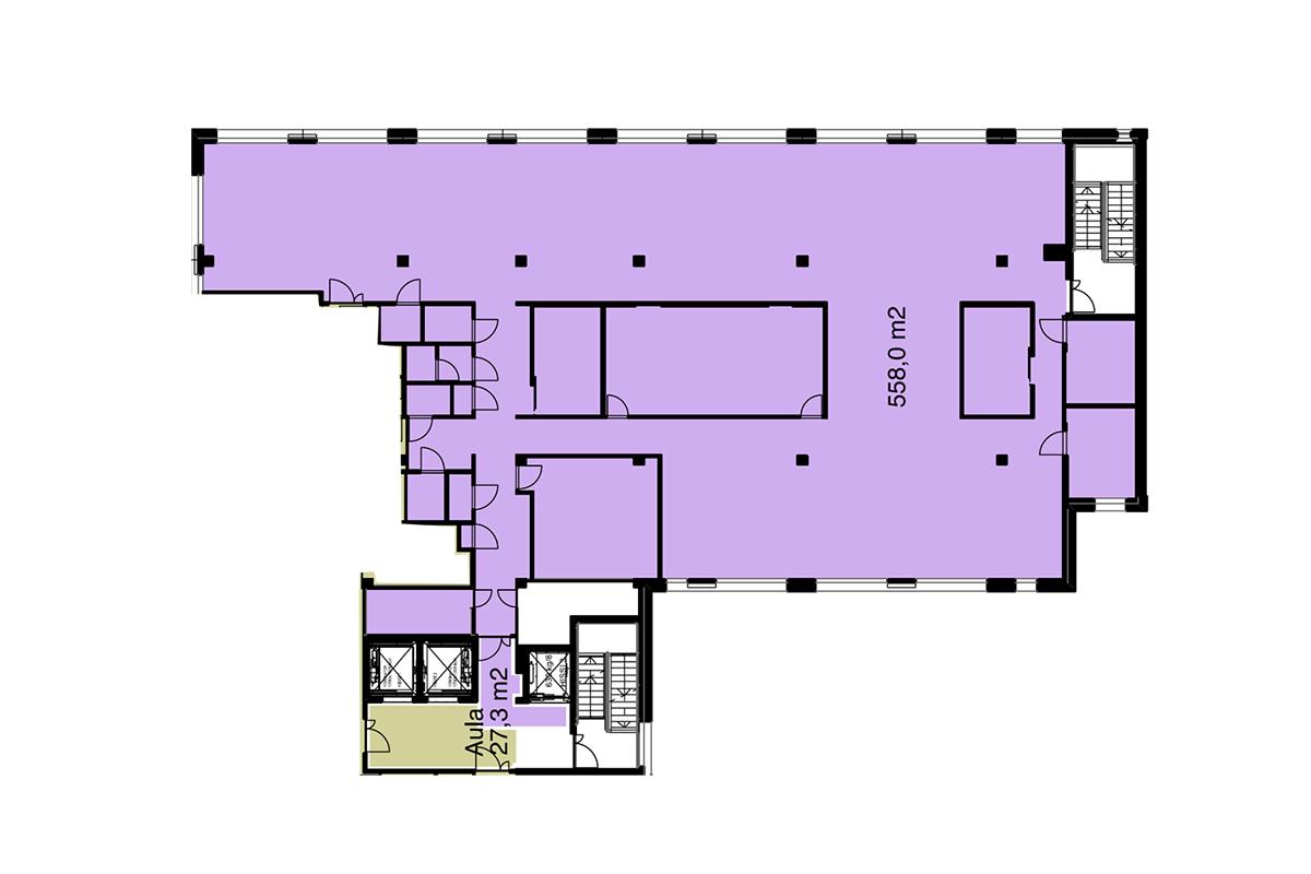 Hatanpään valtatie 11 TAMPERE, 558m2, 2. kerros, Toimistotila