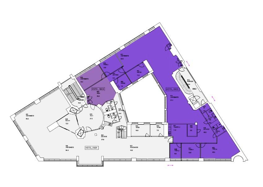 Kaisaniemenkatu 6, 356m2, 6. kerros, Toimistotila