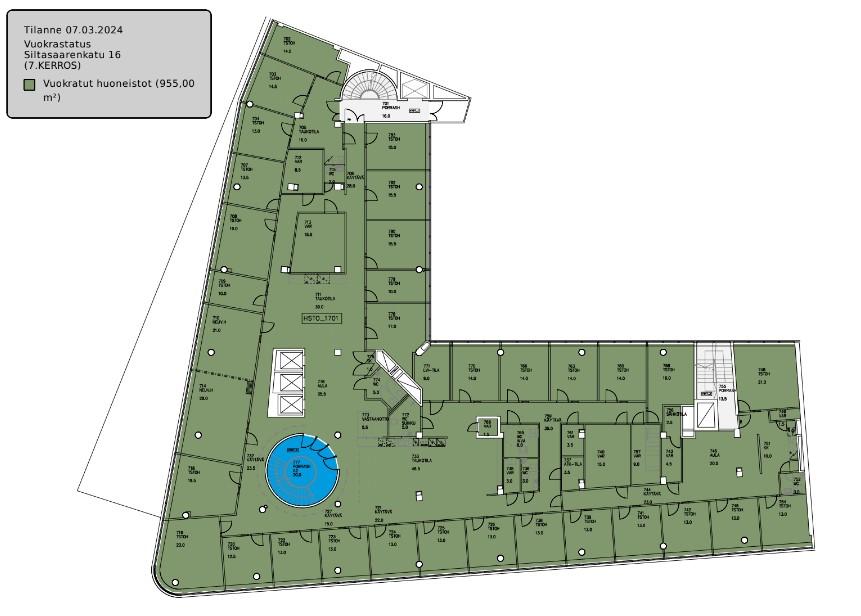 Siltasaarenkatu 16, 955m2, 7. kerros, Toimistotila