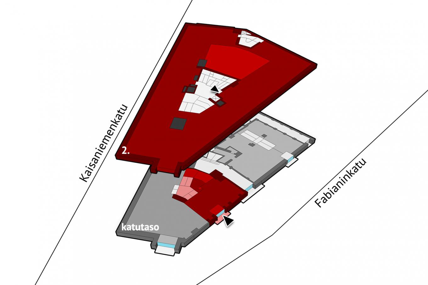 Kaisaniemenkatu 13, 724m2, 2. kerros, Toimistotila
