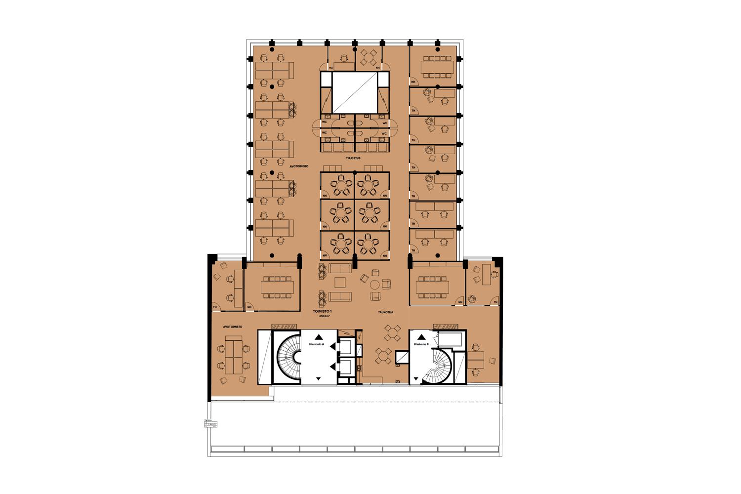 Fabianinkatu 8, 2000m2, , Toimistotila