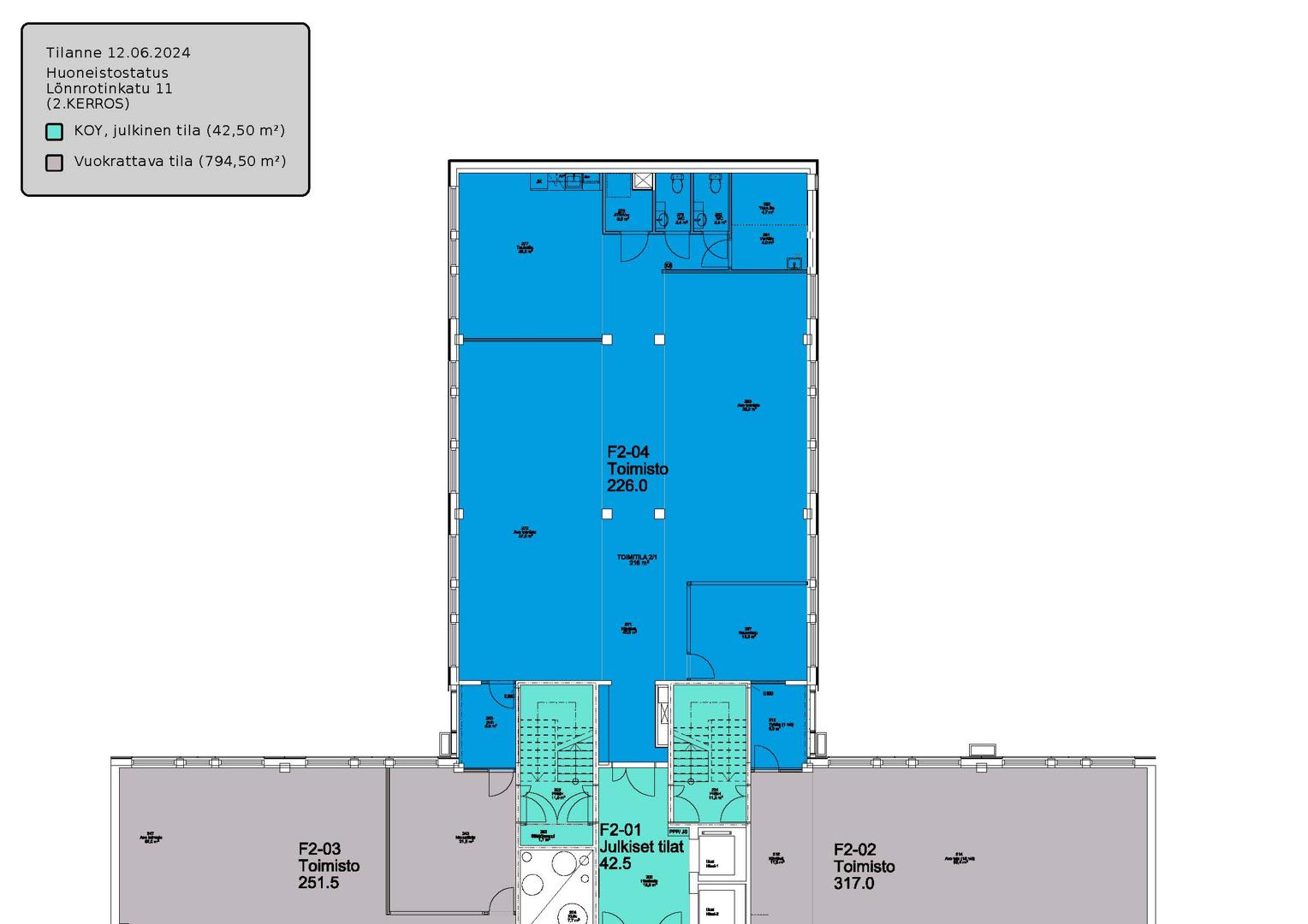 Lönnrotinkatu 11, 219m2, 2. kerros, Toimistotila