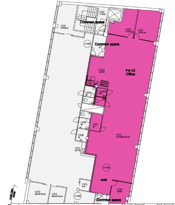 Vanha Talvitie 11, 239m2, 4. kerros, Toimistotila