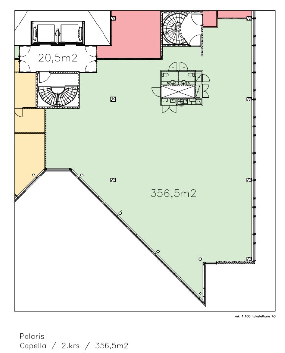 Itsehallintokuja 6 Talo 2, 363m2, 2. kerros, Toimistotila