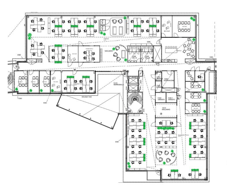 Linnoitustie 2 B, 1011m2, 5. kerros, Toimistotila