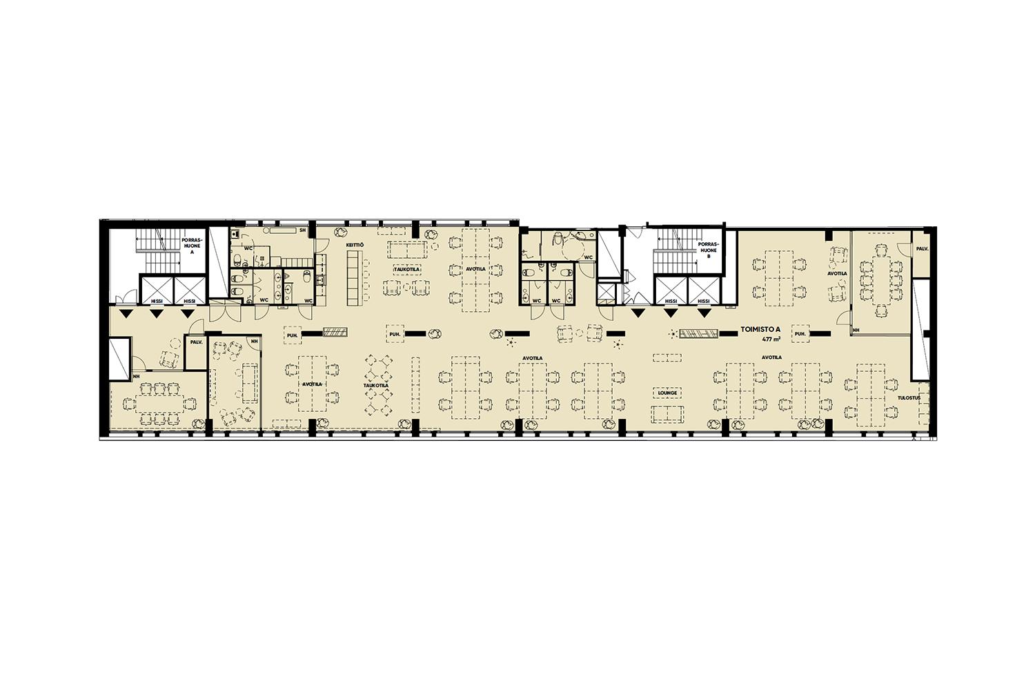 Rautatienkatu 21 TAMPERE, 2000m2, , Toimistotila