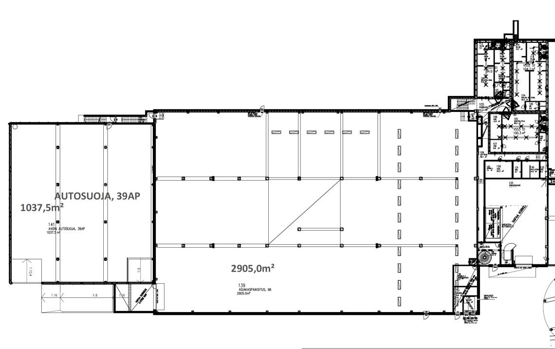 Pakkalantie 15, 2905m2, Kellarikerros, Liiketila