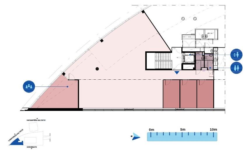Hatanpään valtatie 20 TAMPERE, 246m2, 2. kerros, Toimistotila