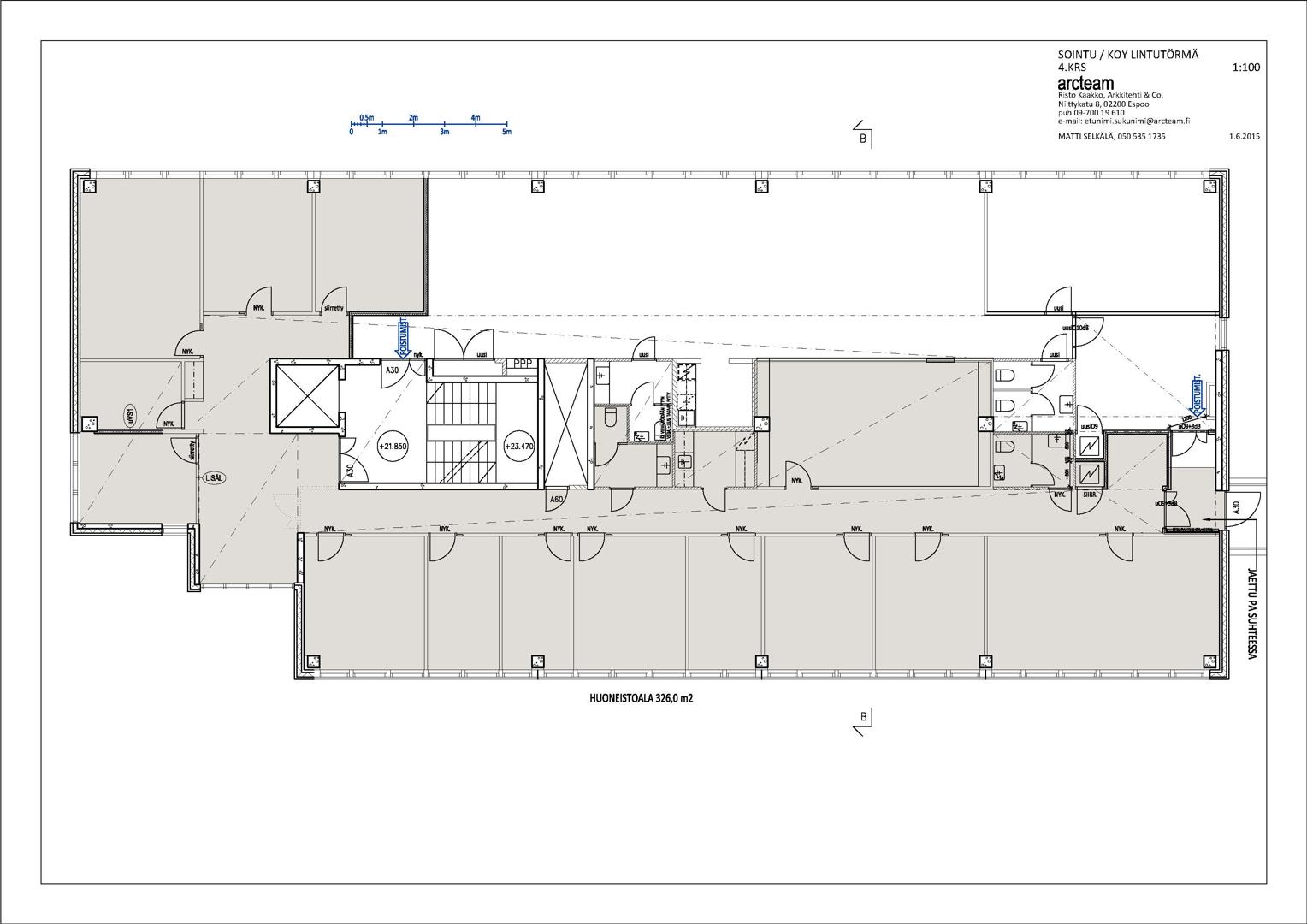 Lintuvaarantie 2, 326m2, 4. kerros, Toimistotila