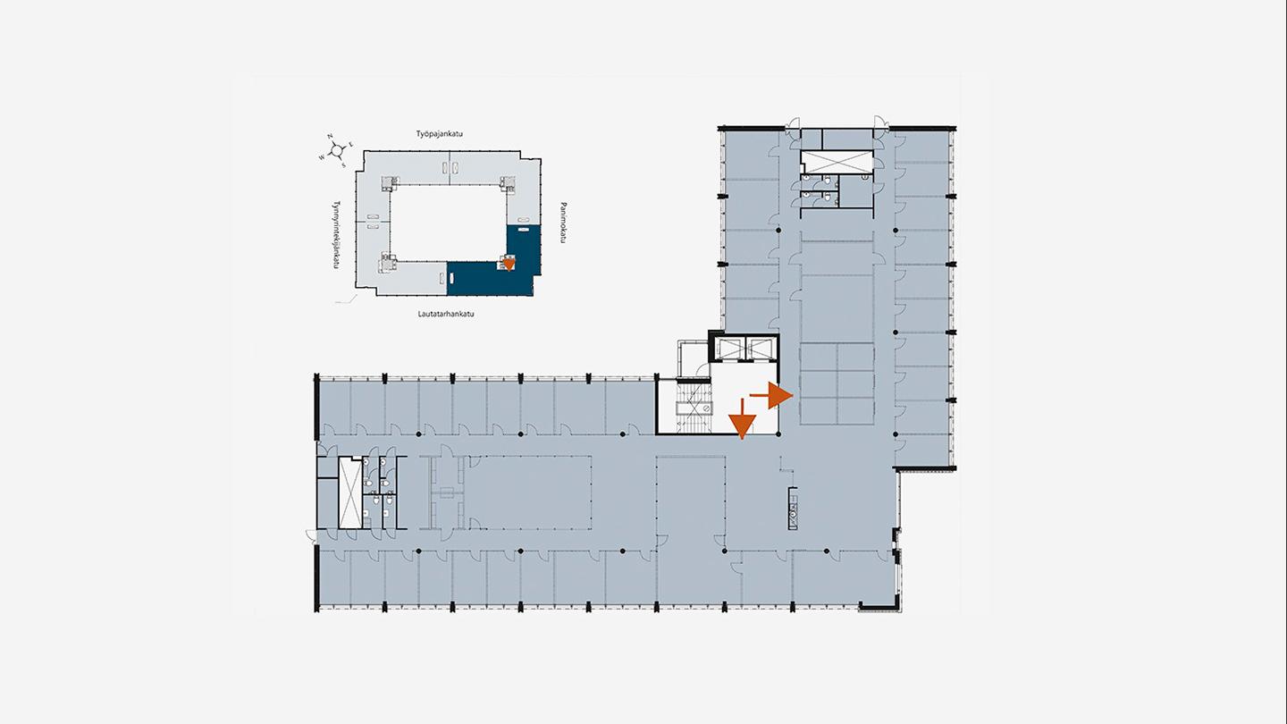 Työpajankatu 9 D, 1141m2, 5. kerros, Toimistotila