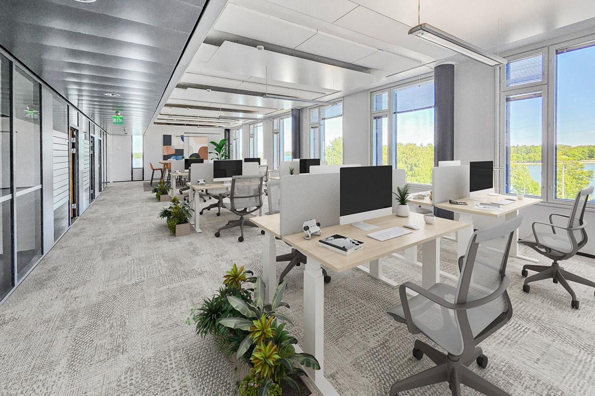 Energiakuja 3, 600m2, 5. kerros, Toimistotila
