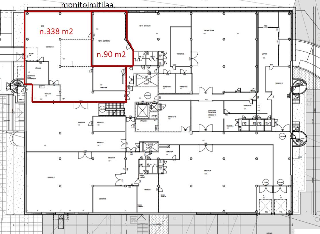 Taivaltie 5, 338m2, 1. kerros, Toimistotila