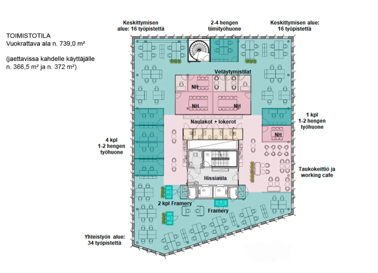 Sammonsilta 8, 740m2, 4. kerros, Toimistotila