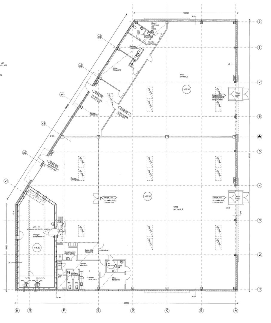 Hagelstamintie 31, 970m2, 1. kerros, Liiketila