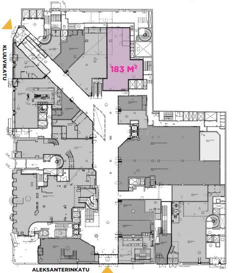 Aleksanterinkatu 9, 183m2, 1. kerros, Ravintolatila